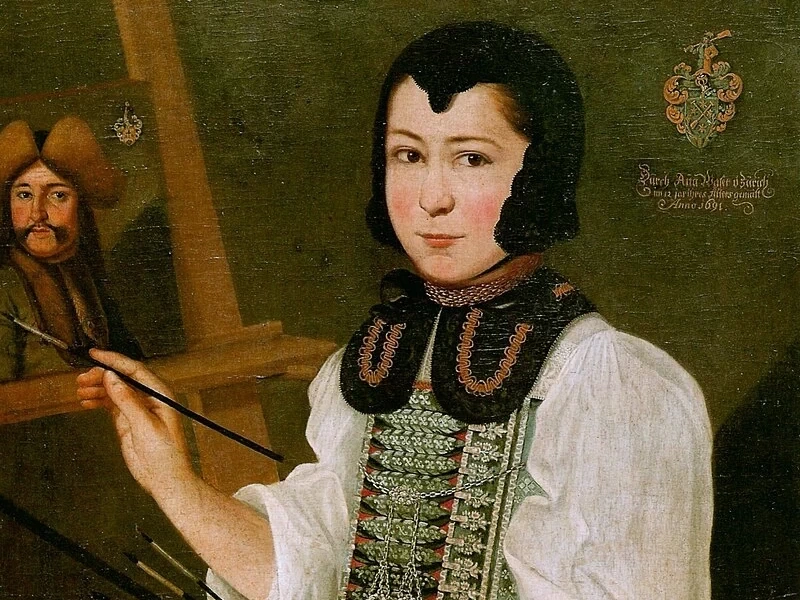 1678-Anna Waser - Autoritratto